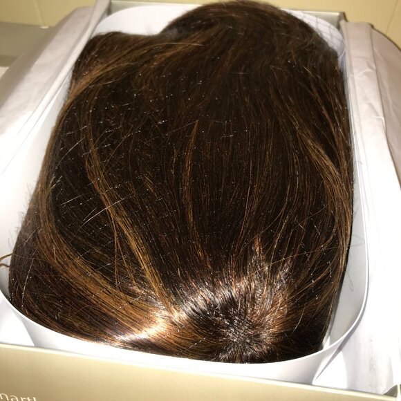 Jon Renau Carrie Smartlace Lace Front Human Hair-FS4/33/30A (Midnight Cocoa) - Picture 9 of 14